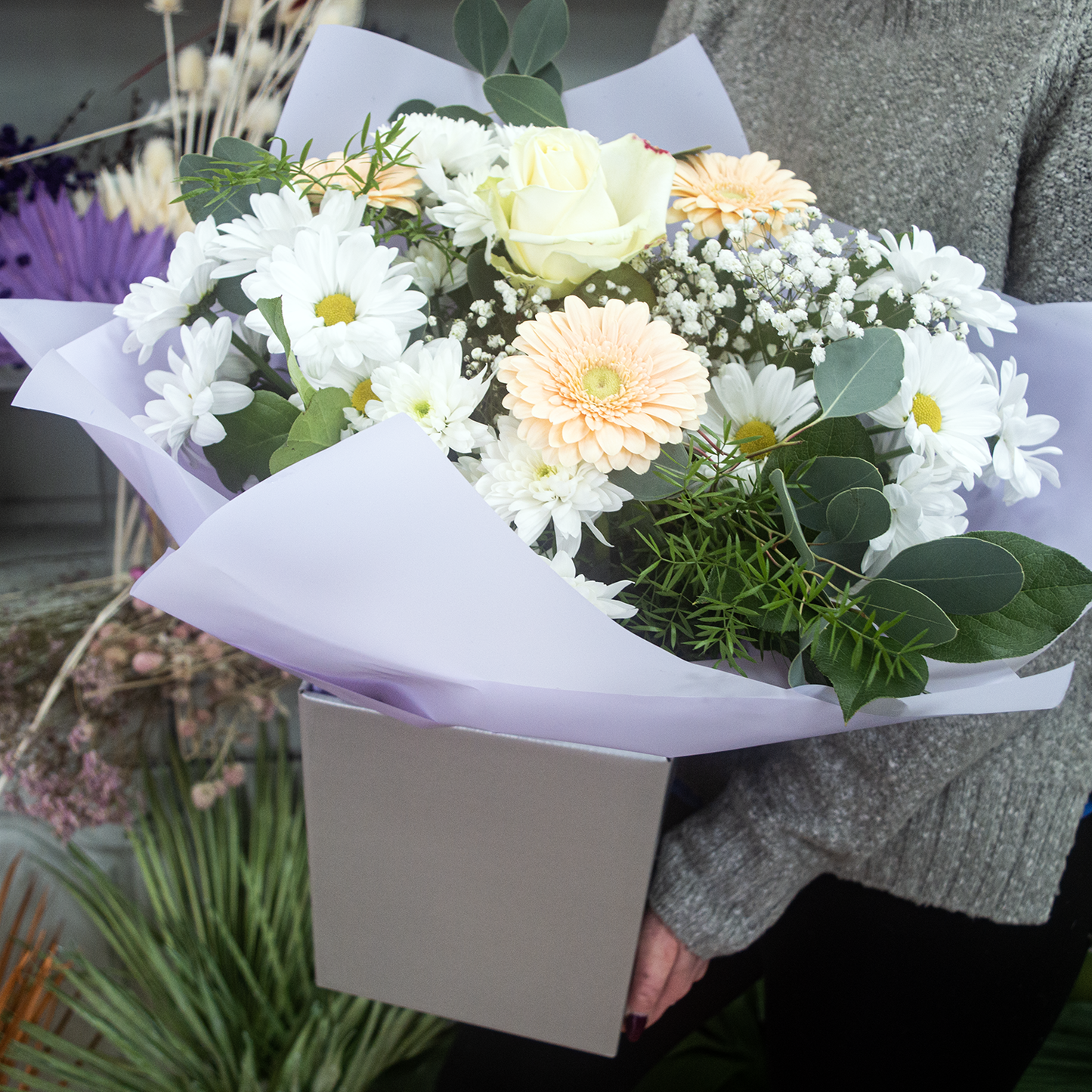 Neutral Box of Flowers