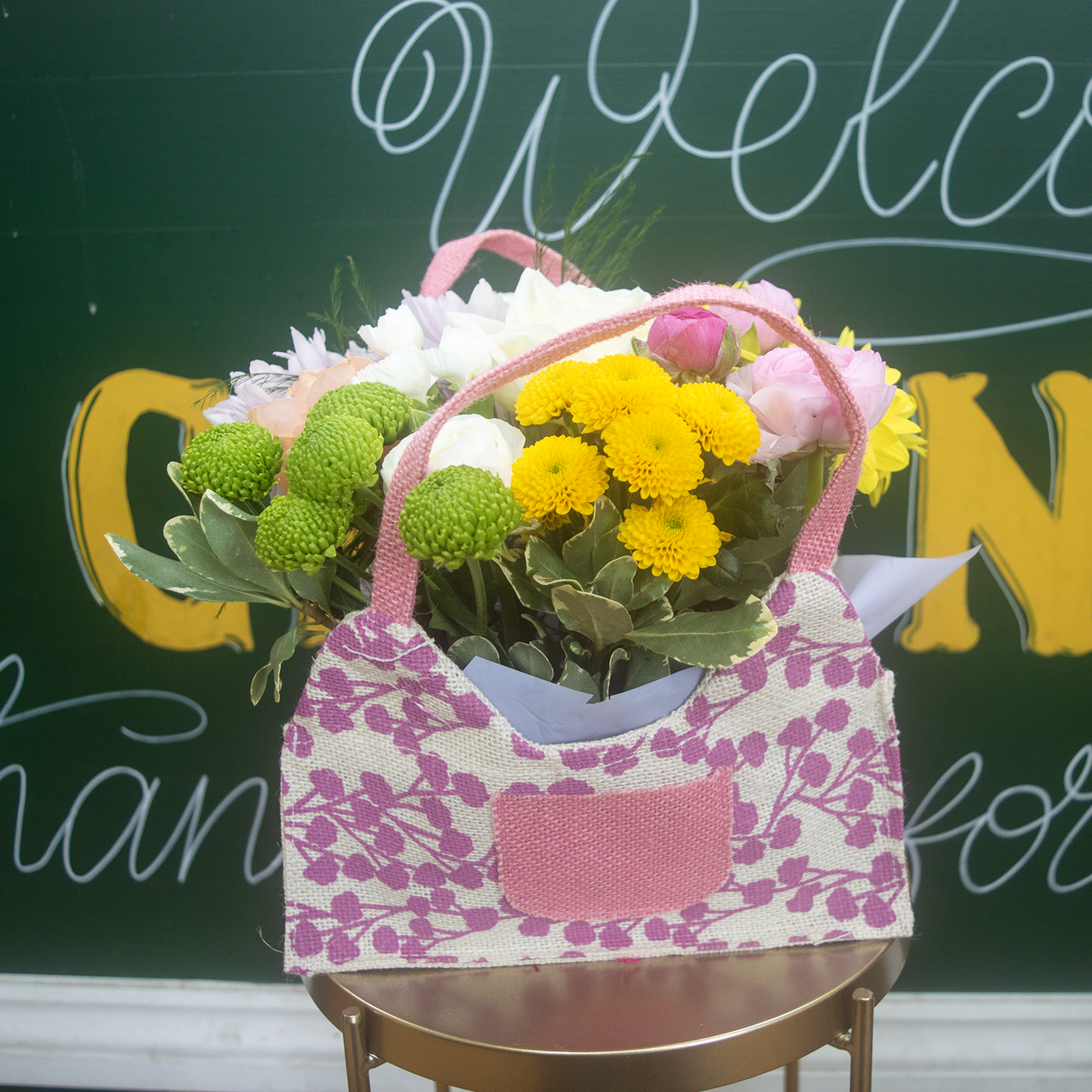 Bag Arrangement of Flowers