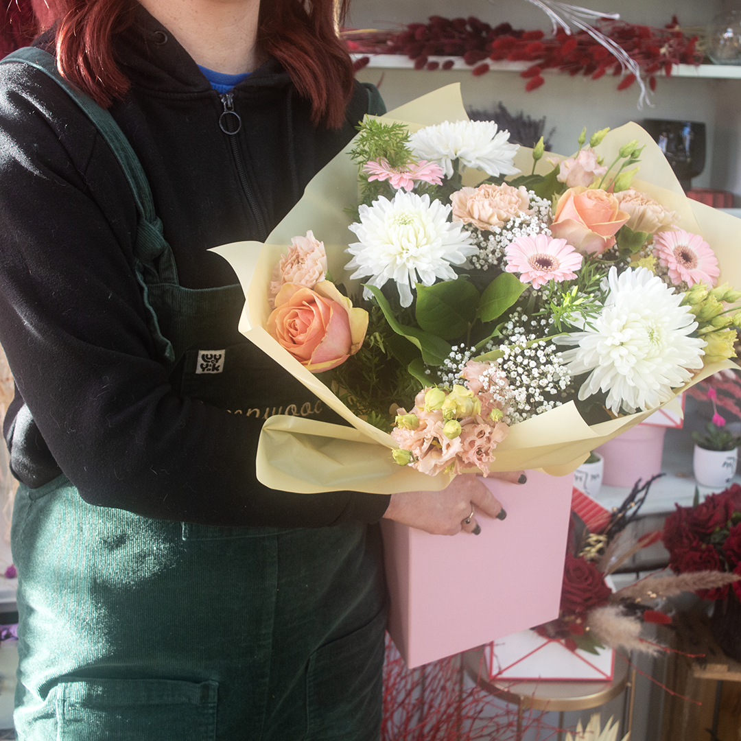 Pastel Box of Flowers