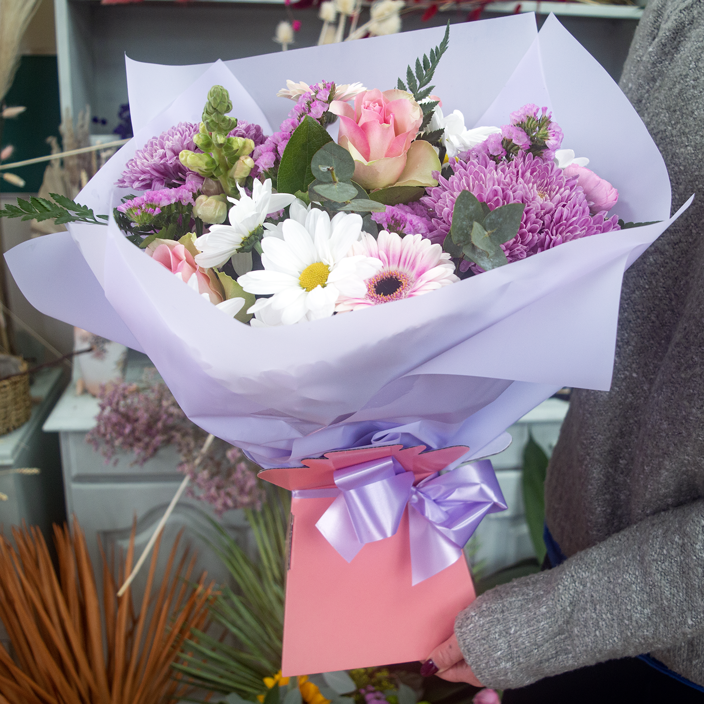 Pastel Box of Flowers