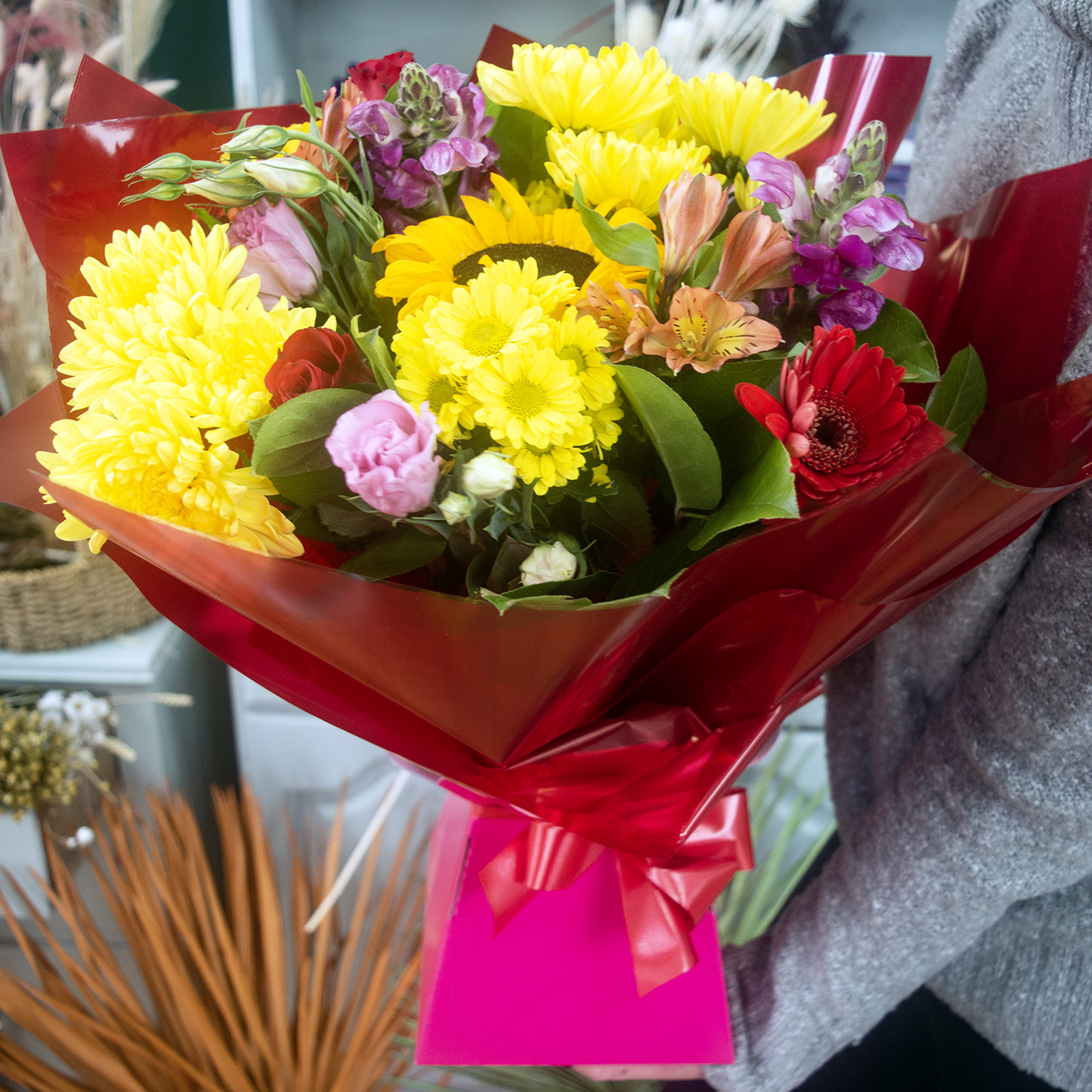 Vibrant Box of Flowers